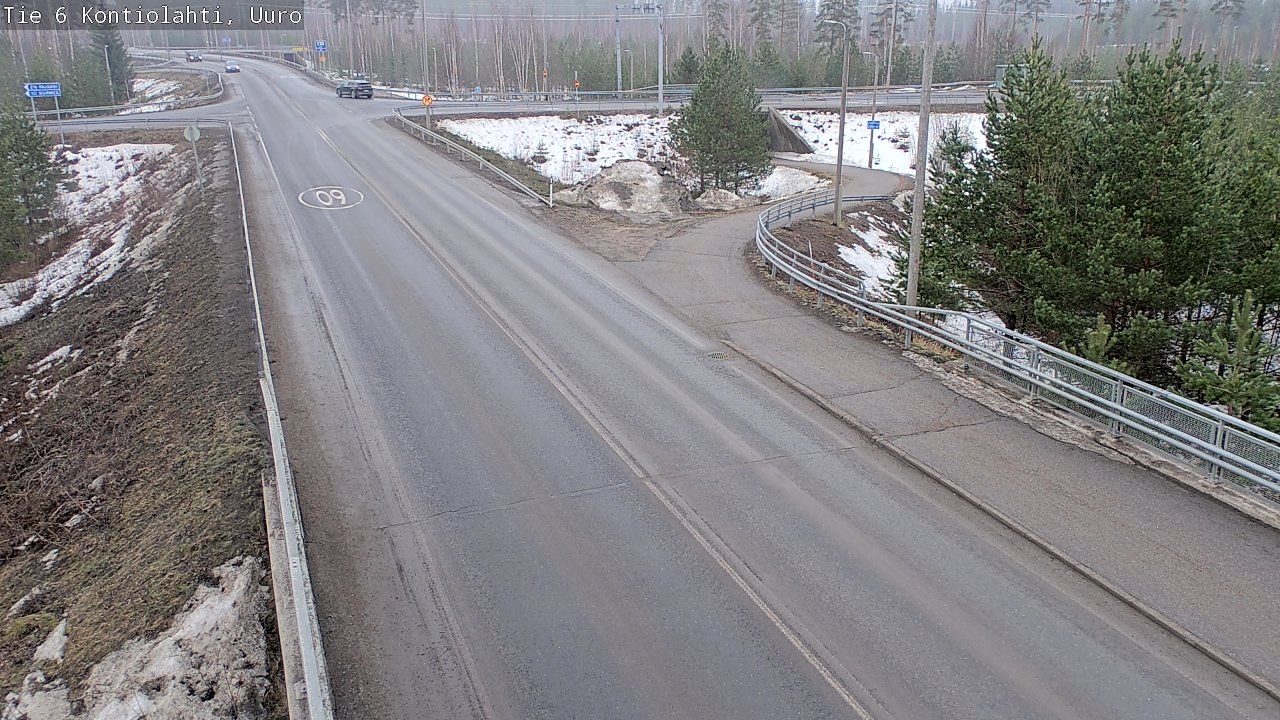 Weather Camera Image Väg 6 Kontiolax, Uuro, Kontiolahti, Pohjois-Karjala