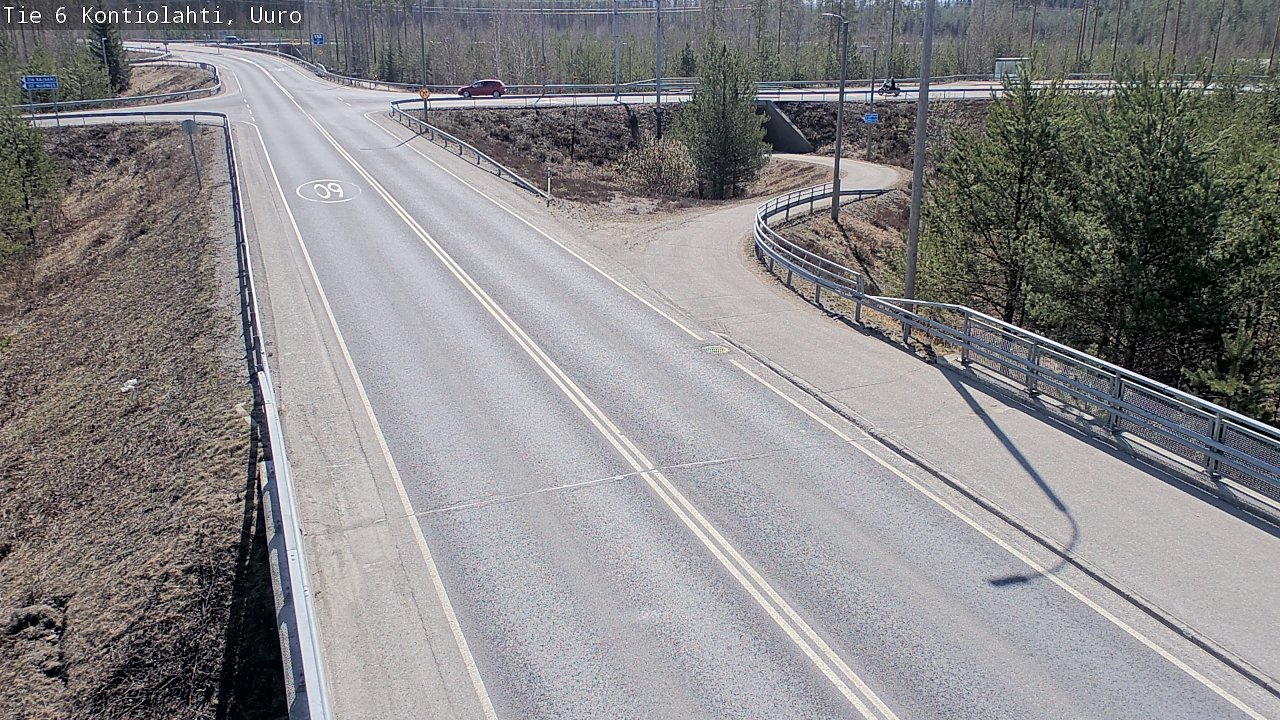 Weather Camera Image Road 6 Kontiolahti, Uuro, Kontiolahti, Pohjois-Karjala
