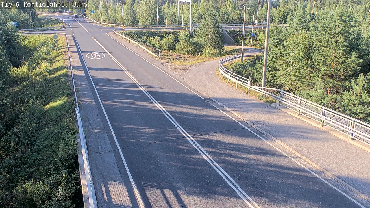 Weather Camera Image Road 6 Kontiolahti, Uuro, Kontiolahti, Pohjois-Karjala