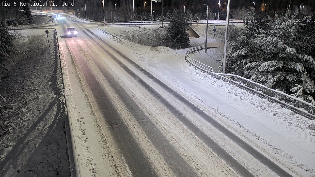 Weather Camera Image Väg 6 Kontiolax, Uuro, Kontiolahti, Pohjois-Karjala