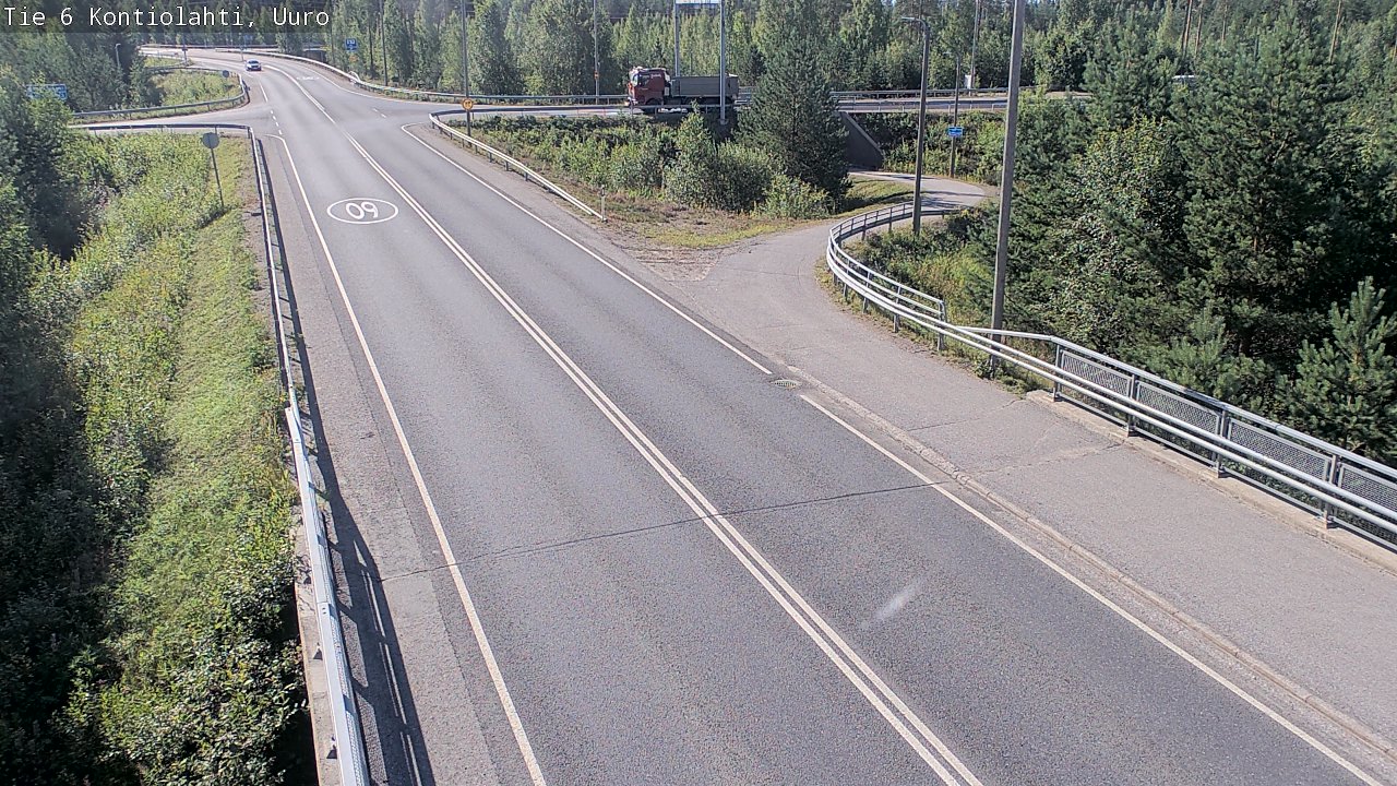 Weather Camera Image Road 6 Kontiolahti, Uuro, Kontiolahti, Pohjois-Karjala