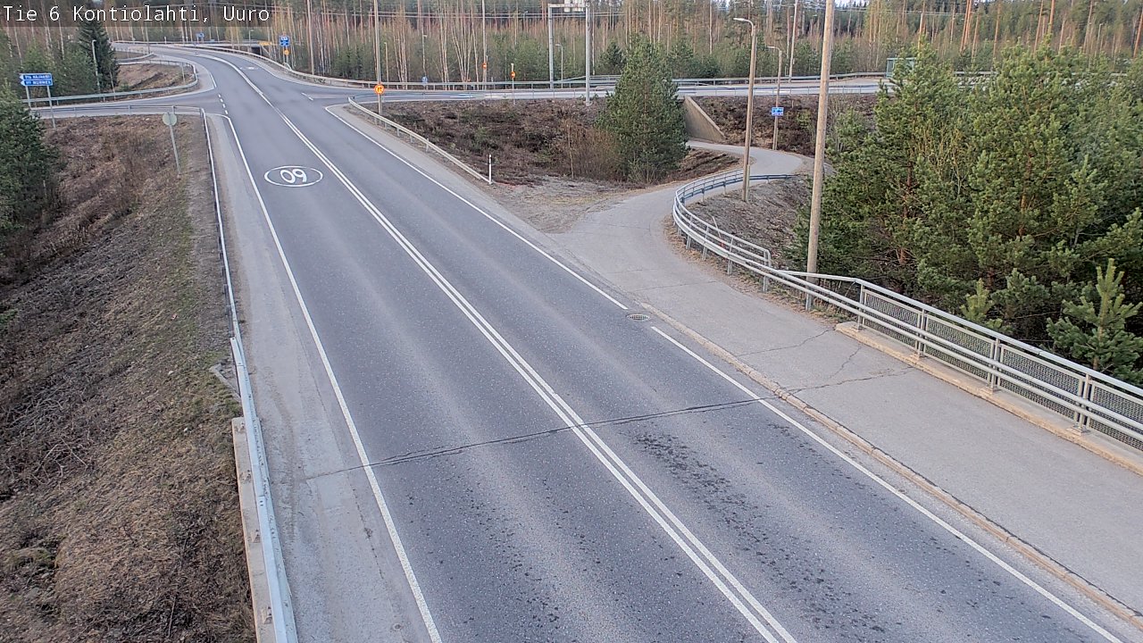 Weather Camera Image Road 6 Kontiolahti, Uuro, Kontiolahti, Pohjois-Karjala