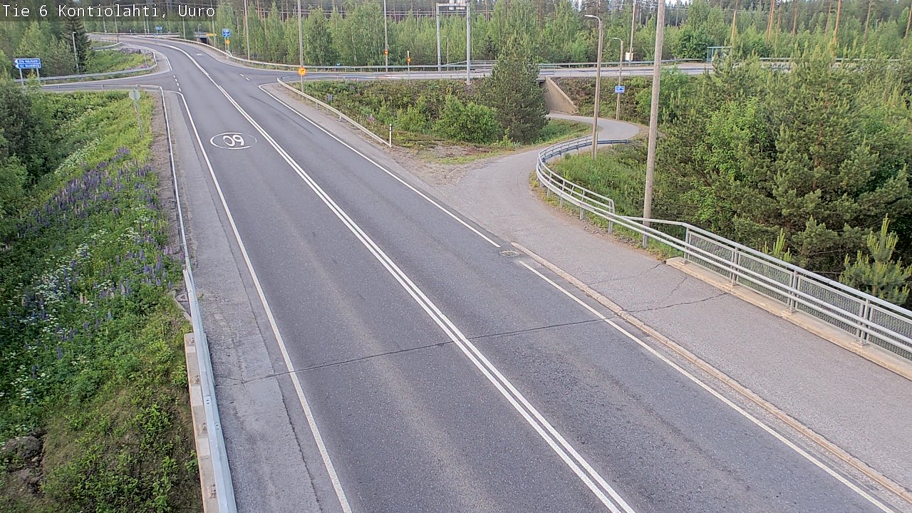 Weather Camera Image Road 6 Kontiolahti, Uuro, Kontiolahti, Pohjois-Karjala