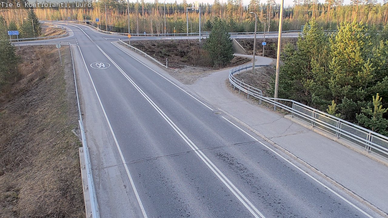 Weather Camera Image Road 6 Kontiolahti, Uuro, Kontiolahti, Pohjois-Karjala
