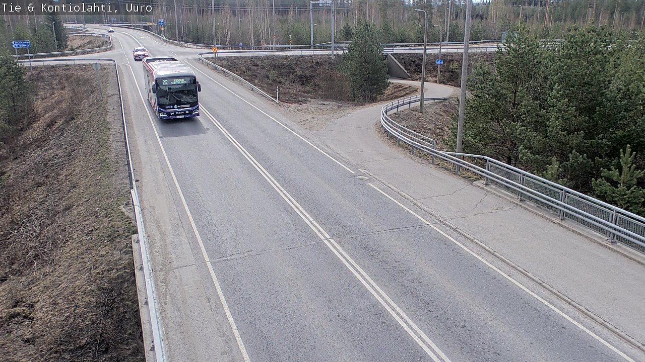 Kelikamerat Kuva Tie 6 Kontiolahti, Uuro, Kontiolahti, Pohjois-Karjala