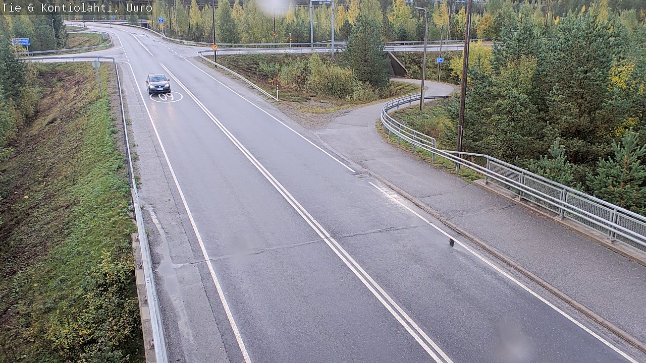 Weather Camera Image Road 6 Kontiolahti, Uuro, Kontiolahti, Pohjois-Karjala