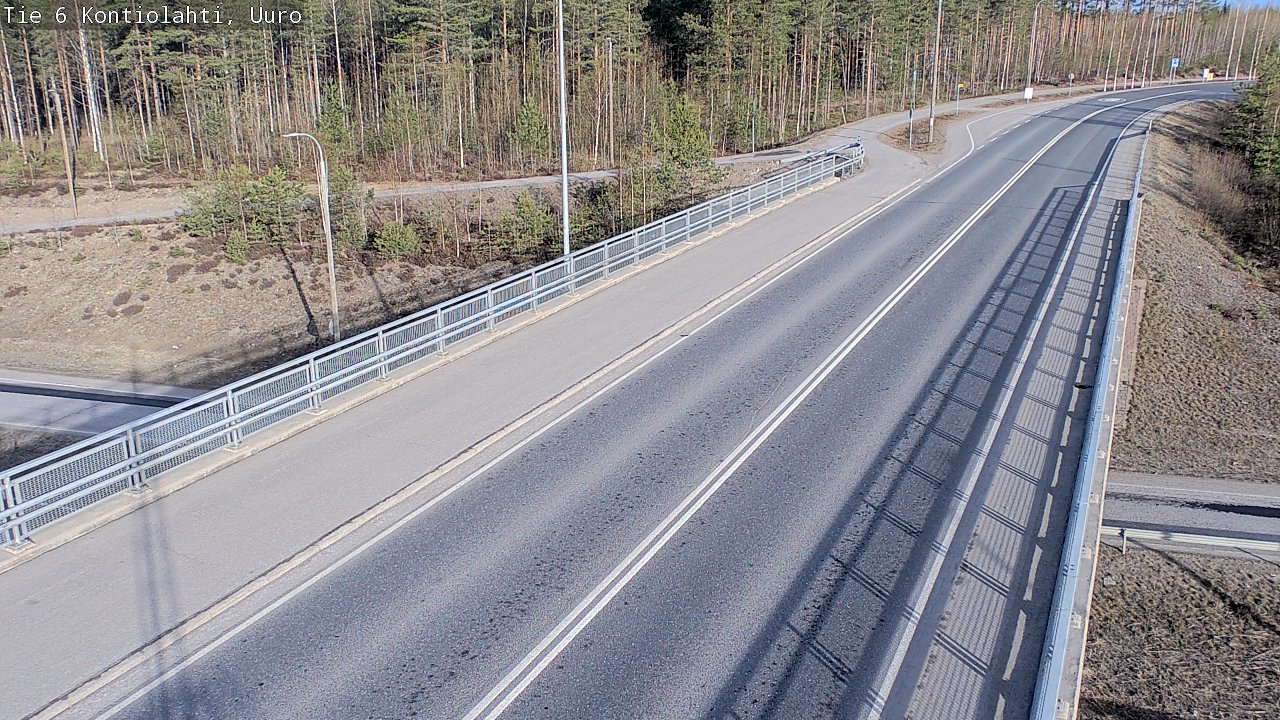 Weather Camera Image Road 6 Kontiolahti, Uuro, Kontiolahti, Pohjois-Karjala