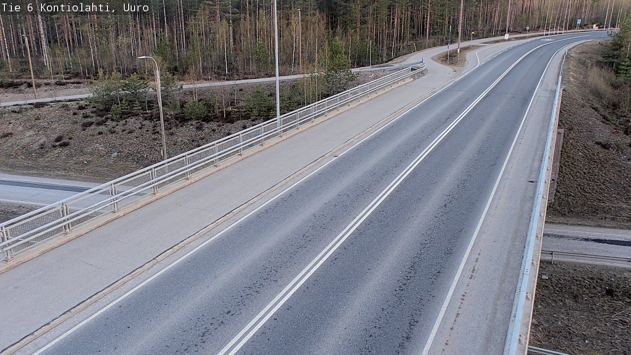 Weather Camera Image Road 6 Kontiolahti, Uuro, Kontiolahti, Pohjois-Karjala