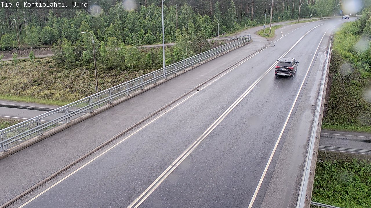 Weather Camera Image Road 6 Kontiolahti, Uuro, Kontiolahti, Pohjois-Karjala