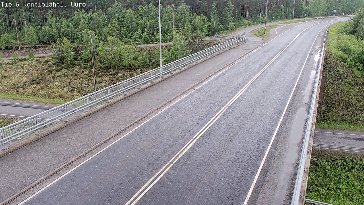Weather Camera Image Väg 6 Kontiolax, Uuro, Kontiolahti, Pohjois-Karjala