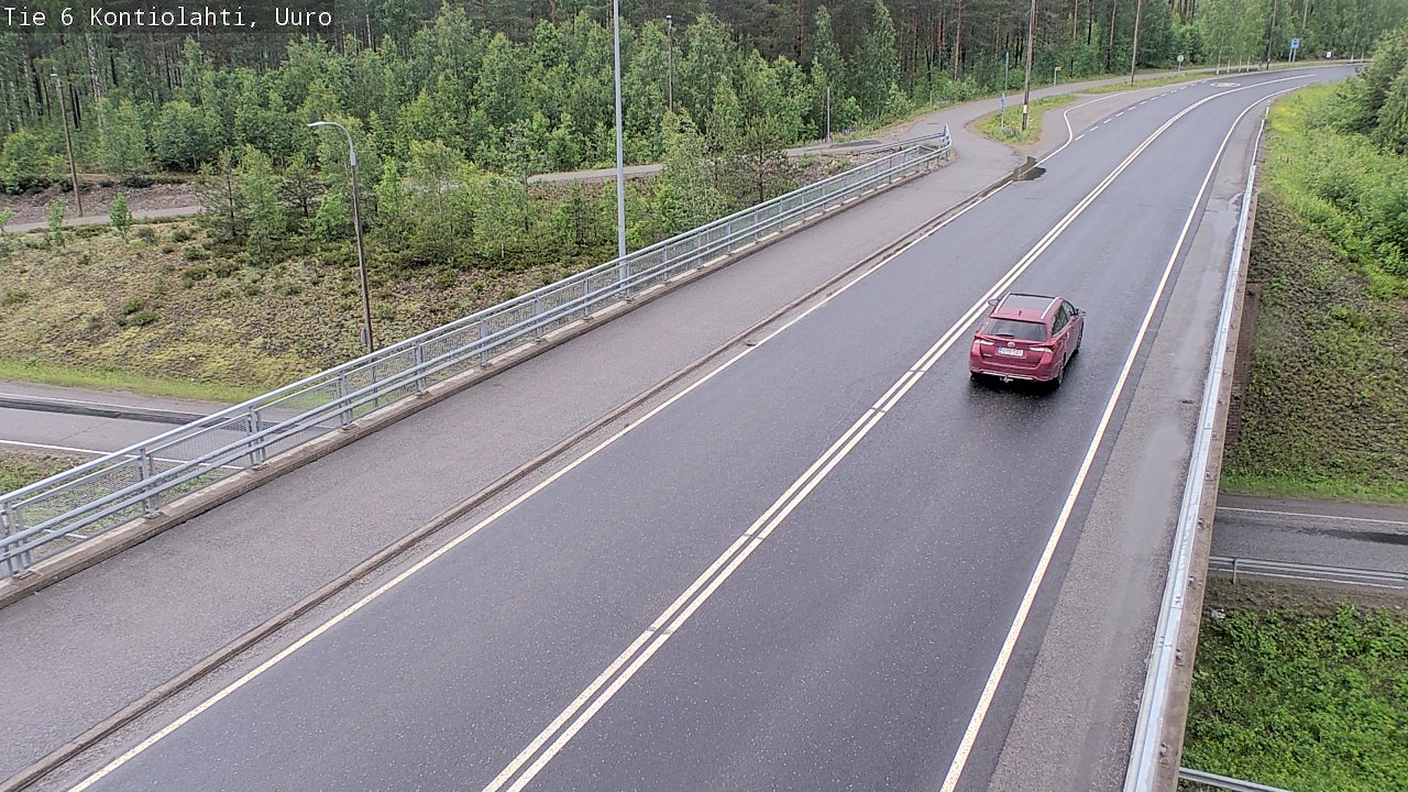 Weather Camera Image Road 6 Kontiolahti, Uuro, Kontiolahti, Pohjois-Karjala