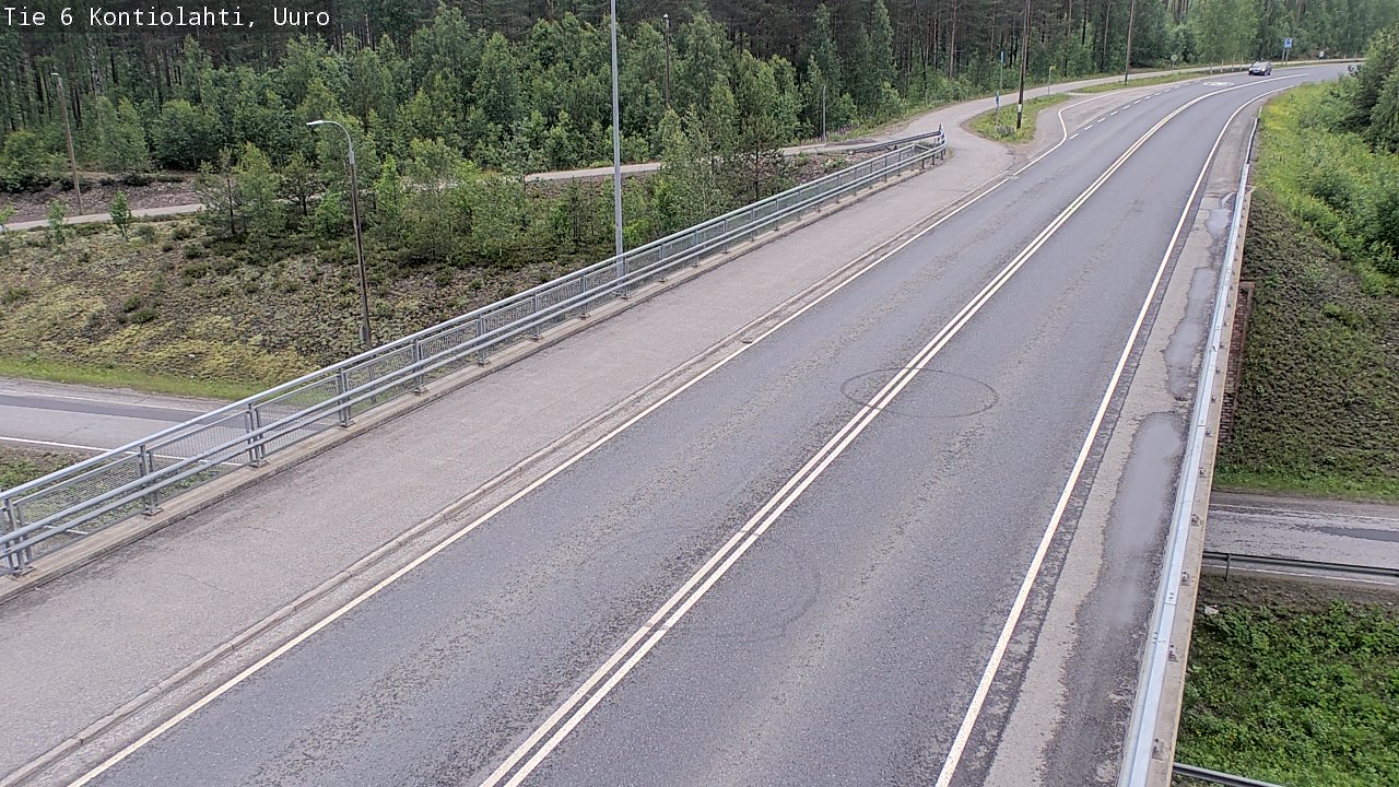 Weather Camera Image Väg 6 Kontiolax, Uuro, Kontiolahti, Pohjois-Karjala
