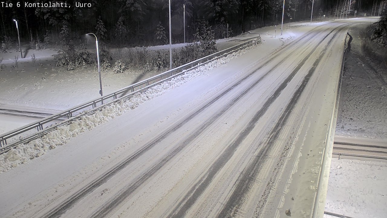 Weather Camera Image Väg 6 Kontiolax, Uuro, Kontiolahti, Pohjois-Karjala