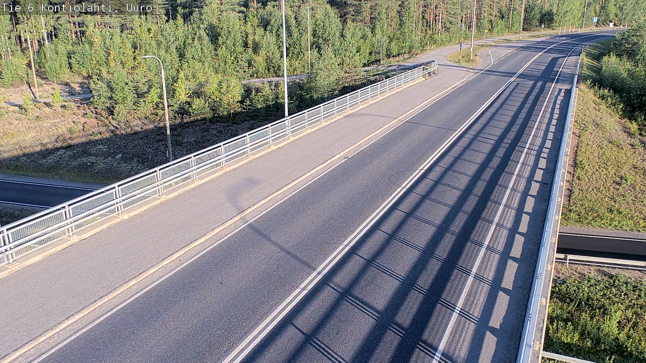 Weather Camera Image Road 6 Kontiolahti, Uuro, Kontiolahti, Pohjois-Karjala