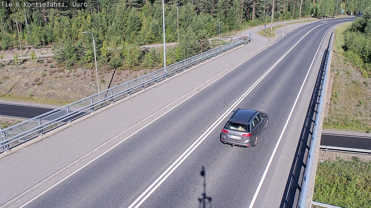 Weather Camera Image Road 6 Kontiolahti, Uuro, Kontiolahti, Pohjois-Karjala