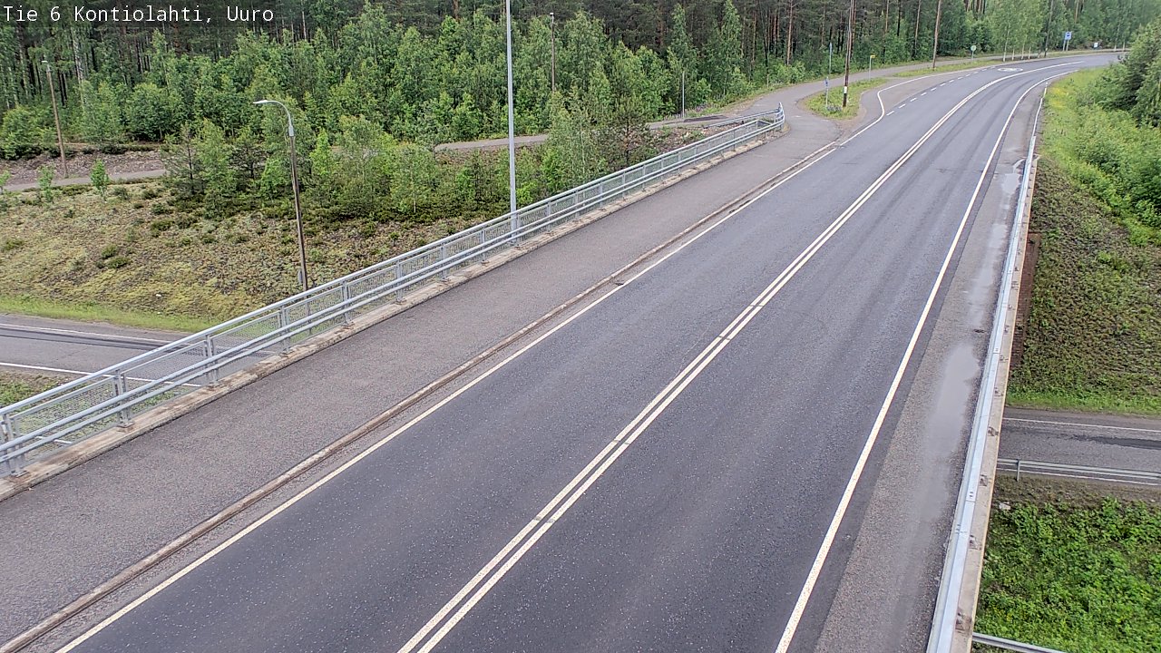 Weather Camera Image Väg 6 Kontiolax, Uuro, Kontiolahti, Pohjois-Karjala