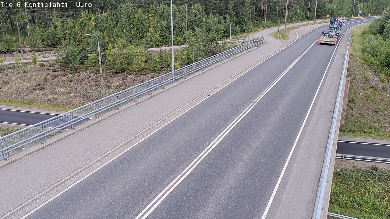 Weather Camera Image Road 6 Kontiolahti, Uuro, Kontiolahti, Pohjois-Karjala