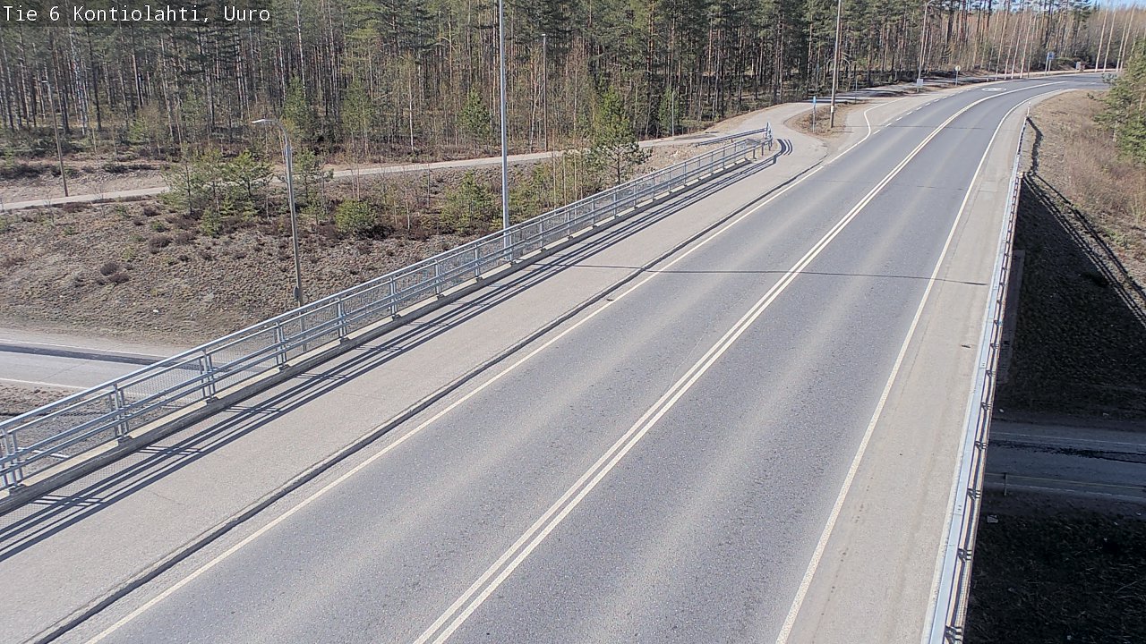 Kelikamerat Kuva Tie 6 Kontiolahti, Uuro, Kontiolahti, Pohjois-Karjala