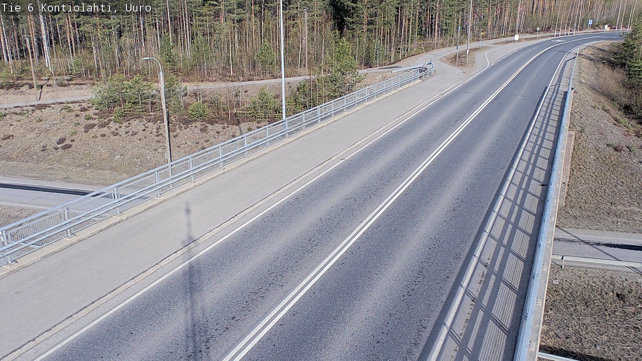 Weather Camera Image Road 6 Kontiolahti, Uuro, Kontiolahti, Pohjois-Karjala