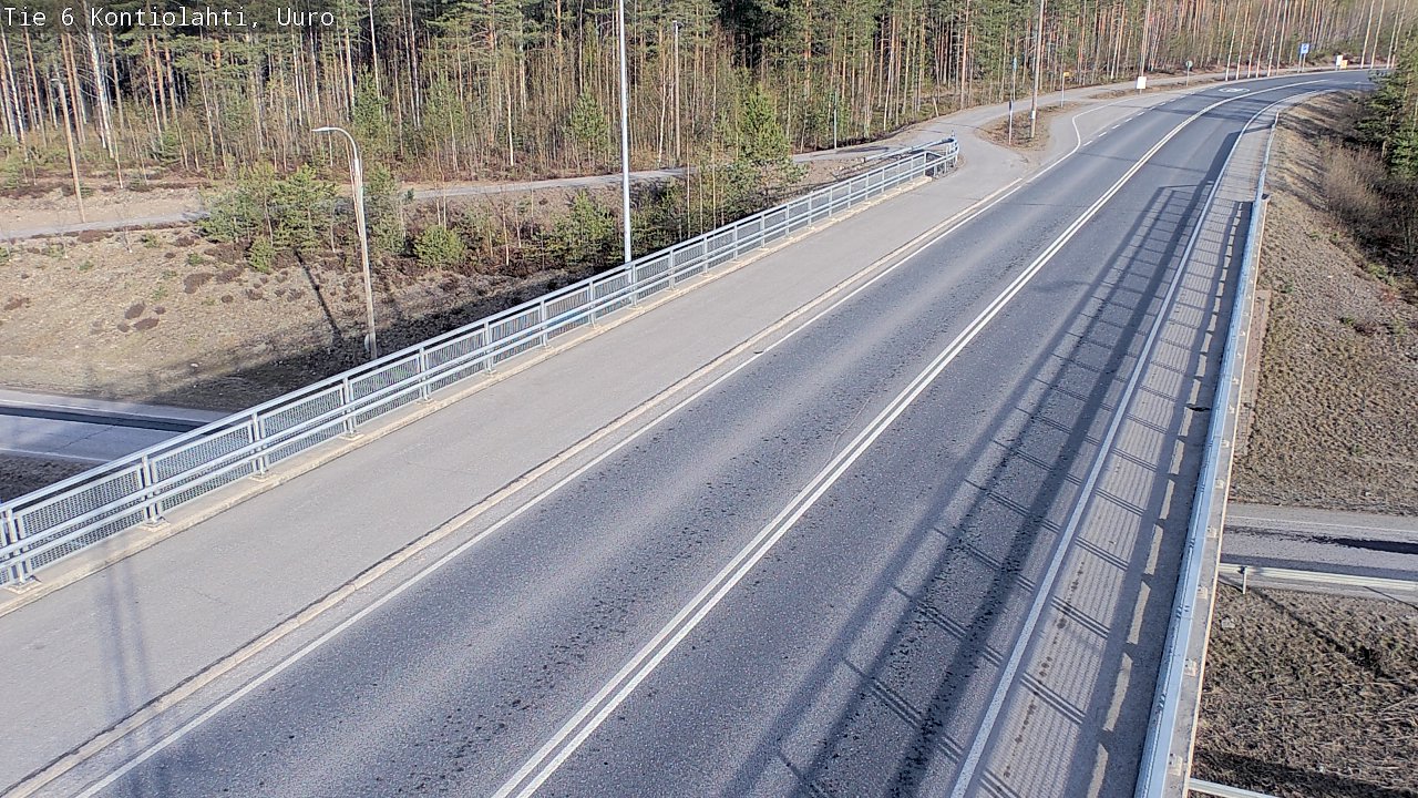 Weather Camera Image Road 6 Kontiolahti, Uuro, Kontiolahti, Pohjois-Karjala