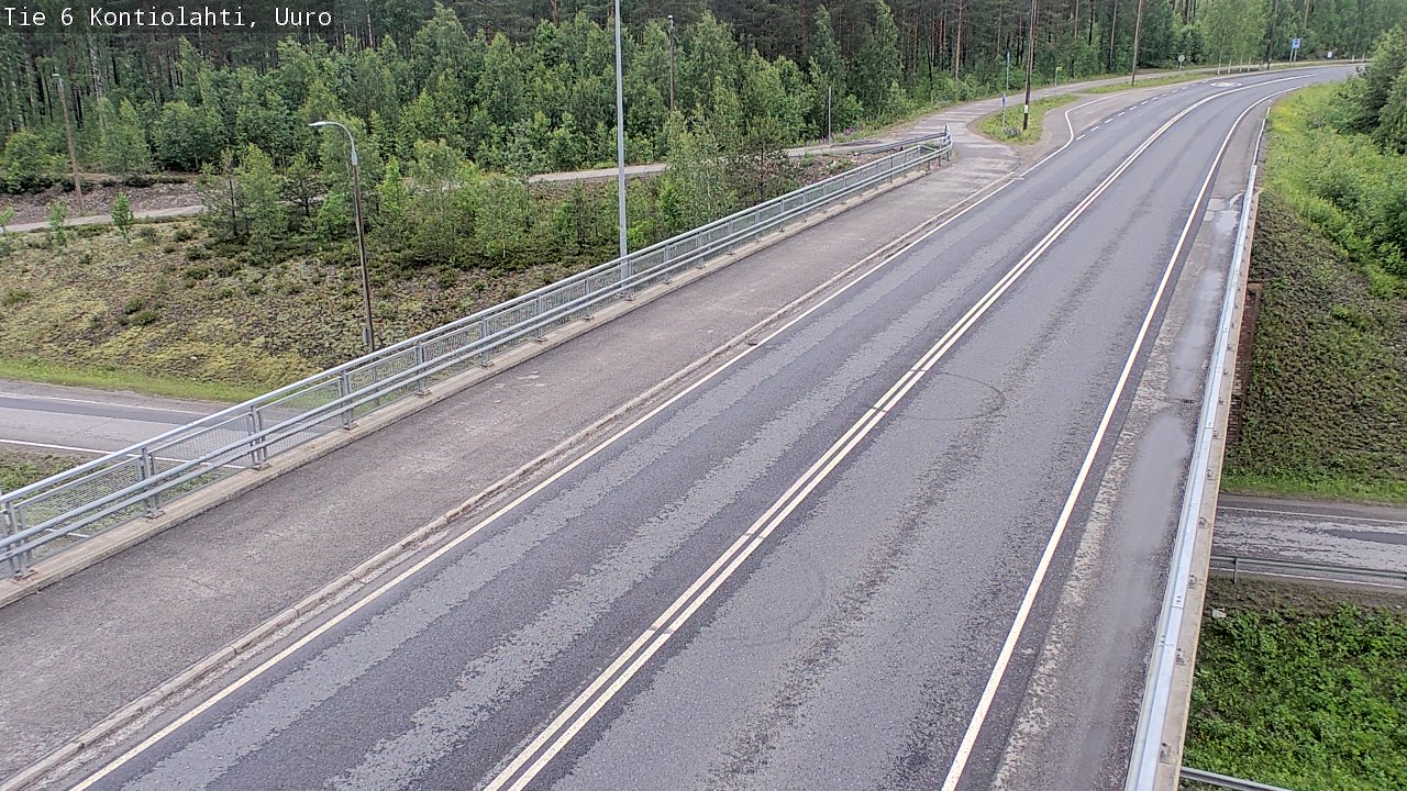 Weather Camera Image Väg 6 Kontiolax, Uuro, Kontiolahti, Pohjois-Karjala