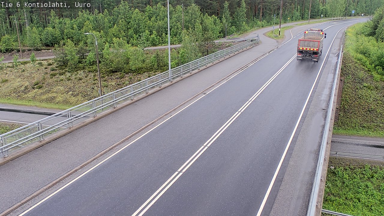 Weather Camera Image Väg 6 Kontiolax, Uuro, Kontiolahti, Pohjois-Karjala