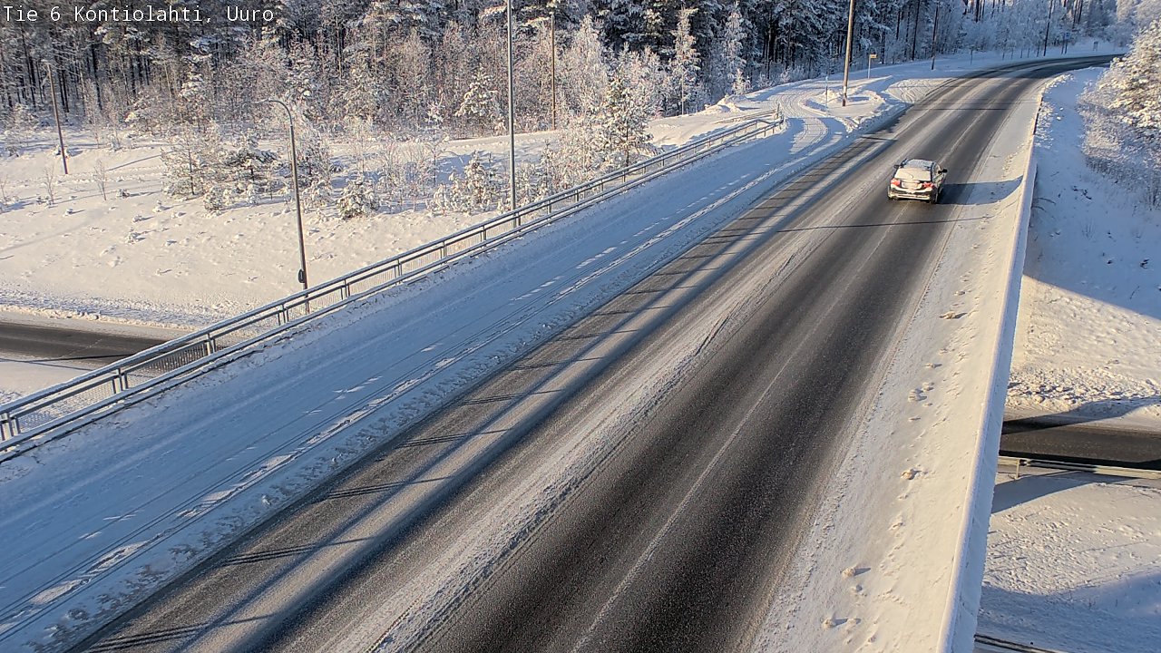 Weather Camera Image Road 6 Kontiolahti, Uuro, Kontiolahti, Pohjois-Karjala