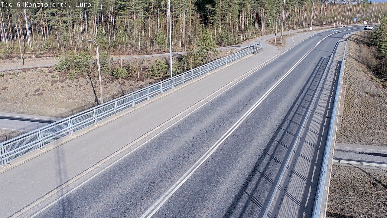 Weather Camera Image Road 6 Kontiolahti, Uuro, Kontiolahti, Pohjois-Karjala