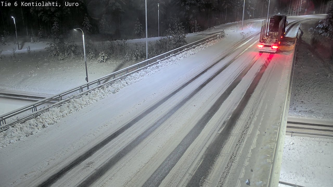 Weather Camera Image Väg 6 Kontiolax, Uuro, Kontiolahti, Pohjois-Karjala