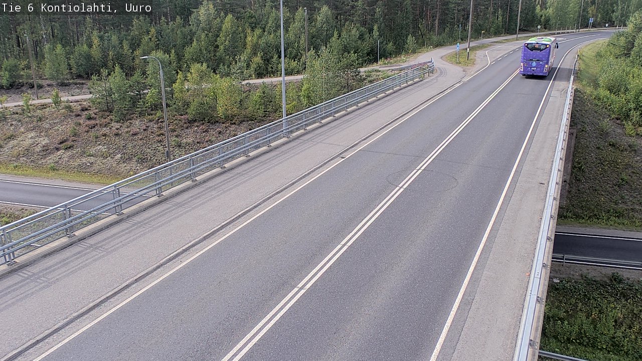 Weather Camera Image Väg 6 Kontiolax, Uuro, Kontiolahti, Pohjois-Karjala