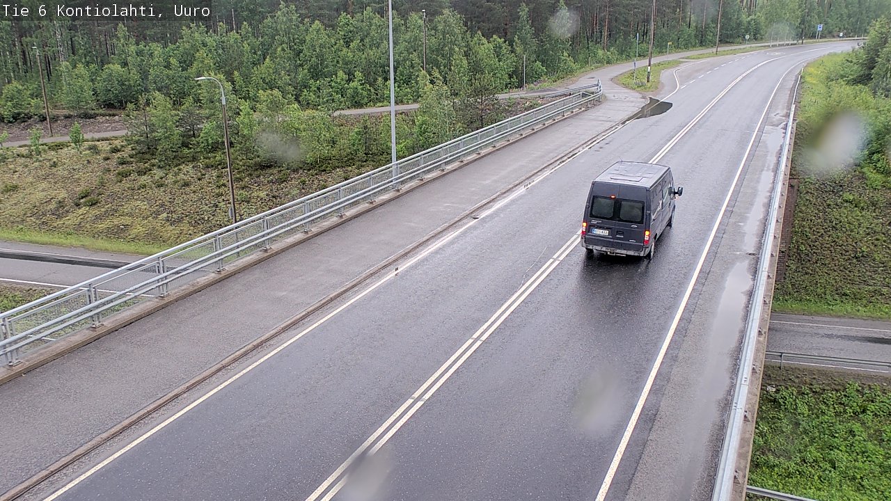 Weather Camera Image Väg 6 Kontiolax, Uuro, Kontiolahti, Pohjois-Karjala