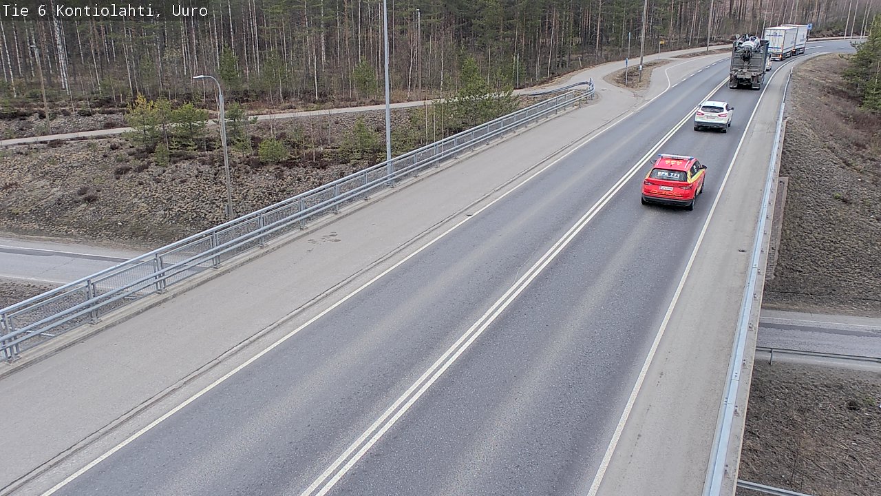 Weather Camera Image Road 6 Kontiolahti, Uuro, Kontiolahti, Pohjois-Karjala