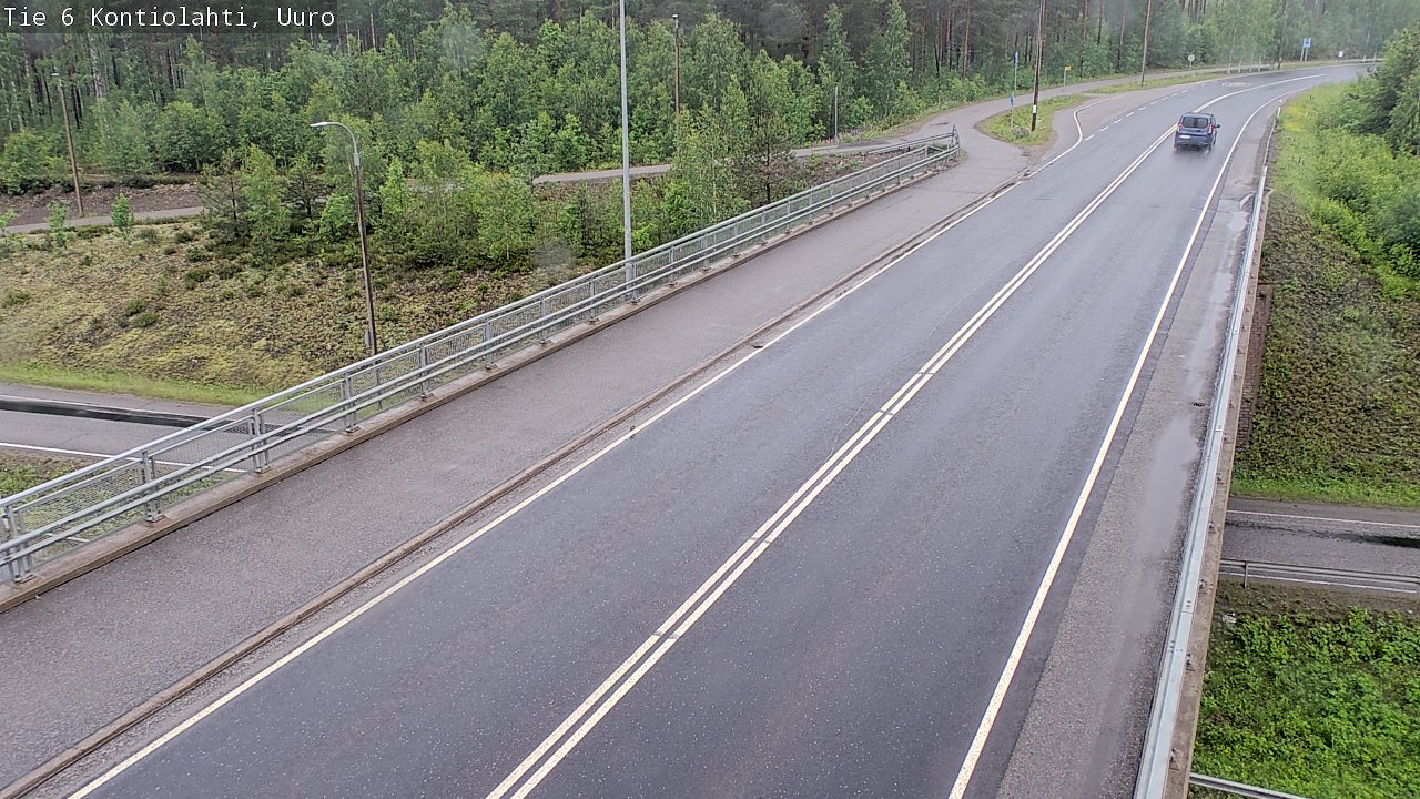 Weather Camera Image Road 6 Kontiolahti, Uuro, Kontiolahti, Pohjois-Karjala