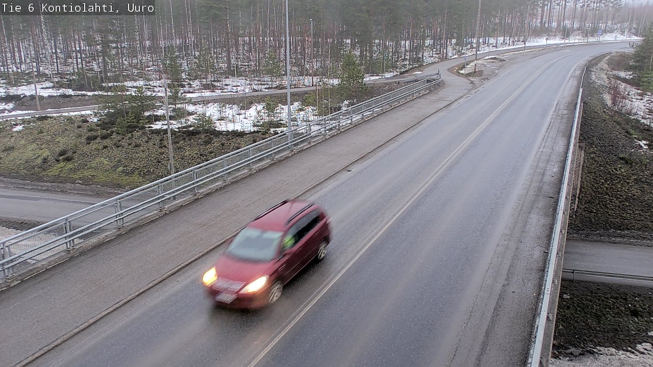 Weather Camera Image Väg 6 Kontiolax, Uuro, Kontiolahti, Pohjois-Karjala