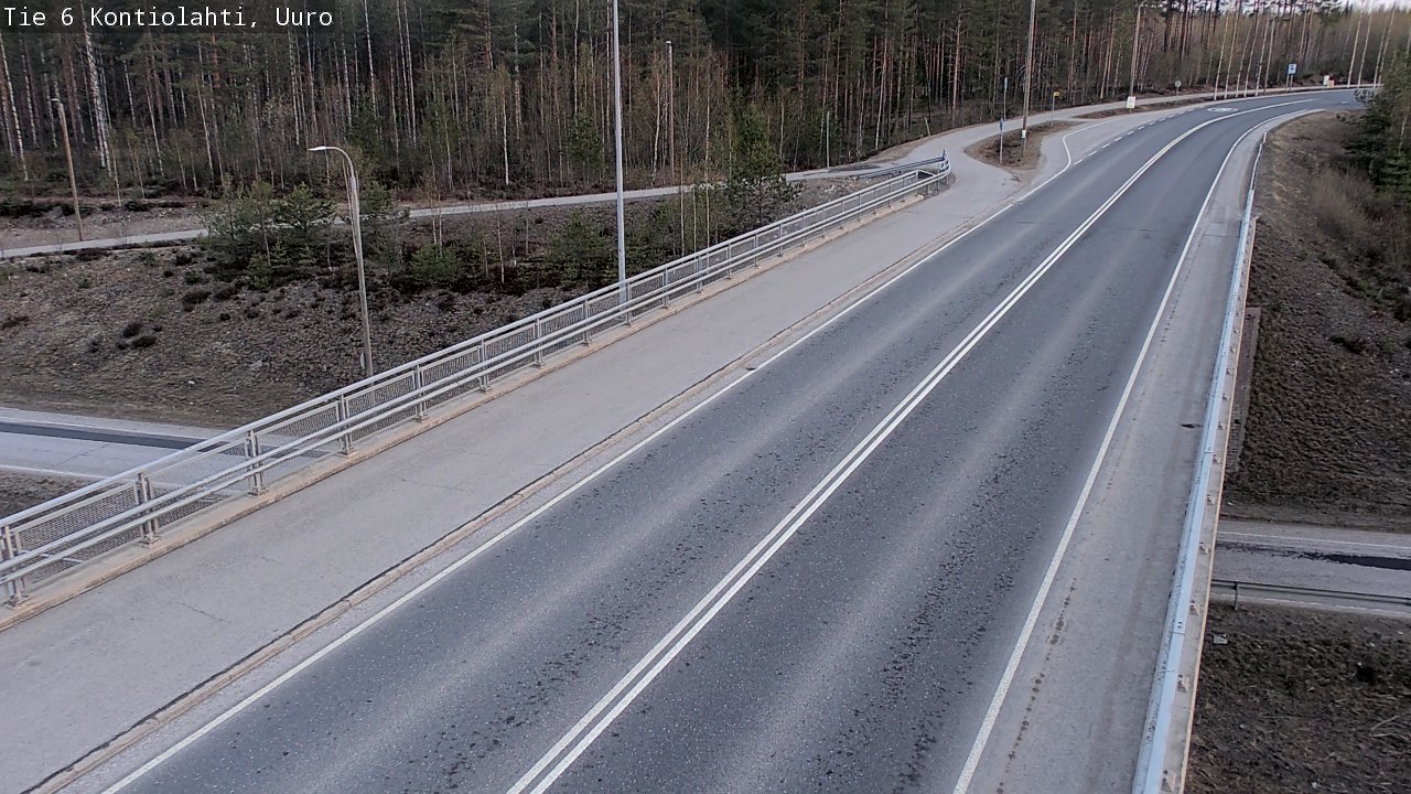 Weather Camera Image Road 6 Kontiolahti, Uuro, Kontiolahti, Pohjois-Karjala