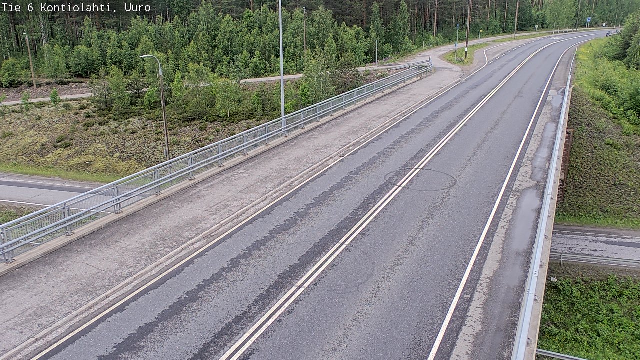 Weather Camera Image Väg 6 Kontiolax, Uuro, Kontiolahti, Pohjois-Karjala