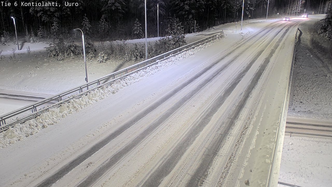 Weather Camera Image Väg 6 Kontiolax, Uuro, Kontiolahti, Pohjois-Karjala
