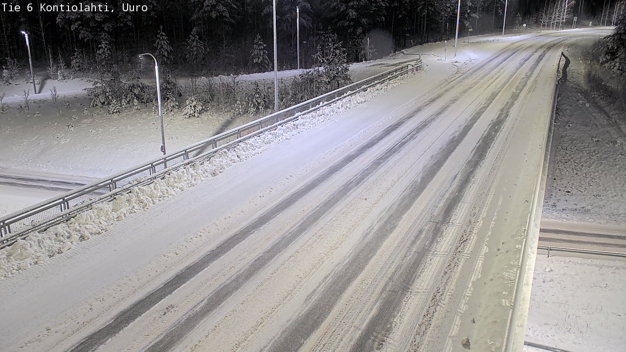 Weather Camera Image Väg 6 Kontiolax, Uuro, Kontiolahti, Pohjois-Karjala