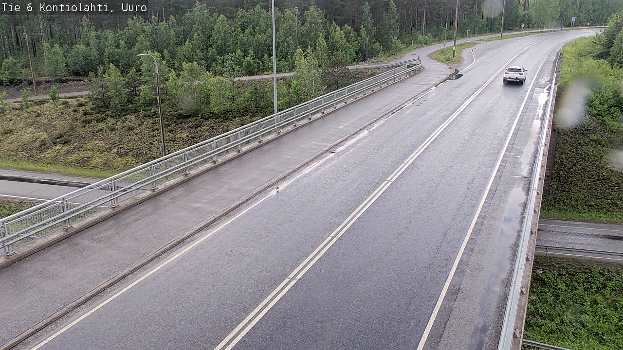 Weather Camera Image Road 6 Kontiolahti, Uuro, Kontiolahti, Pohjois-Karjala