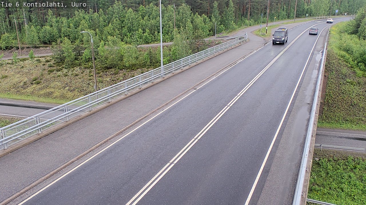 Weather Camera Image Väg 6 Kontiolax, Uuro, Kontiolahti, Pohjois-Karjala