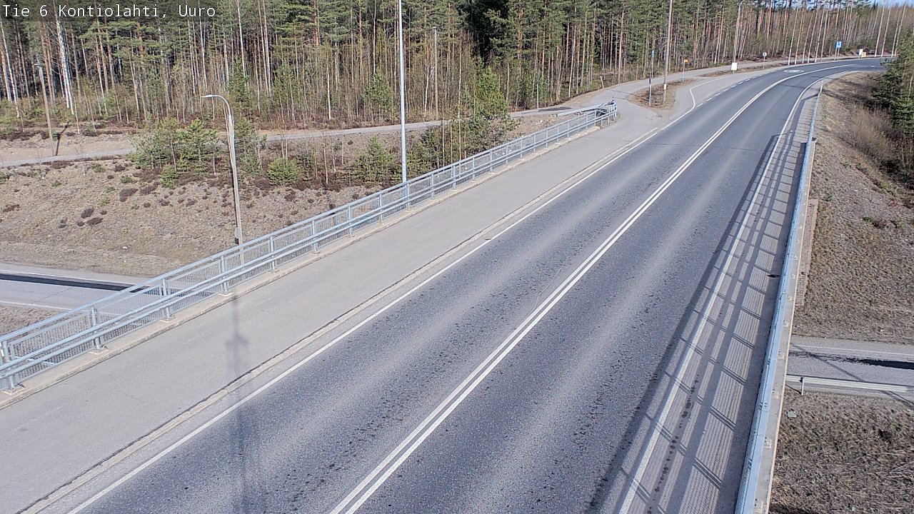Weather Camera Image Road 6 Kontiolahti, Uuro, Kontiolahti, Pohjois-Karjala