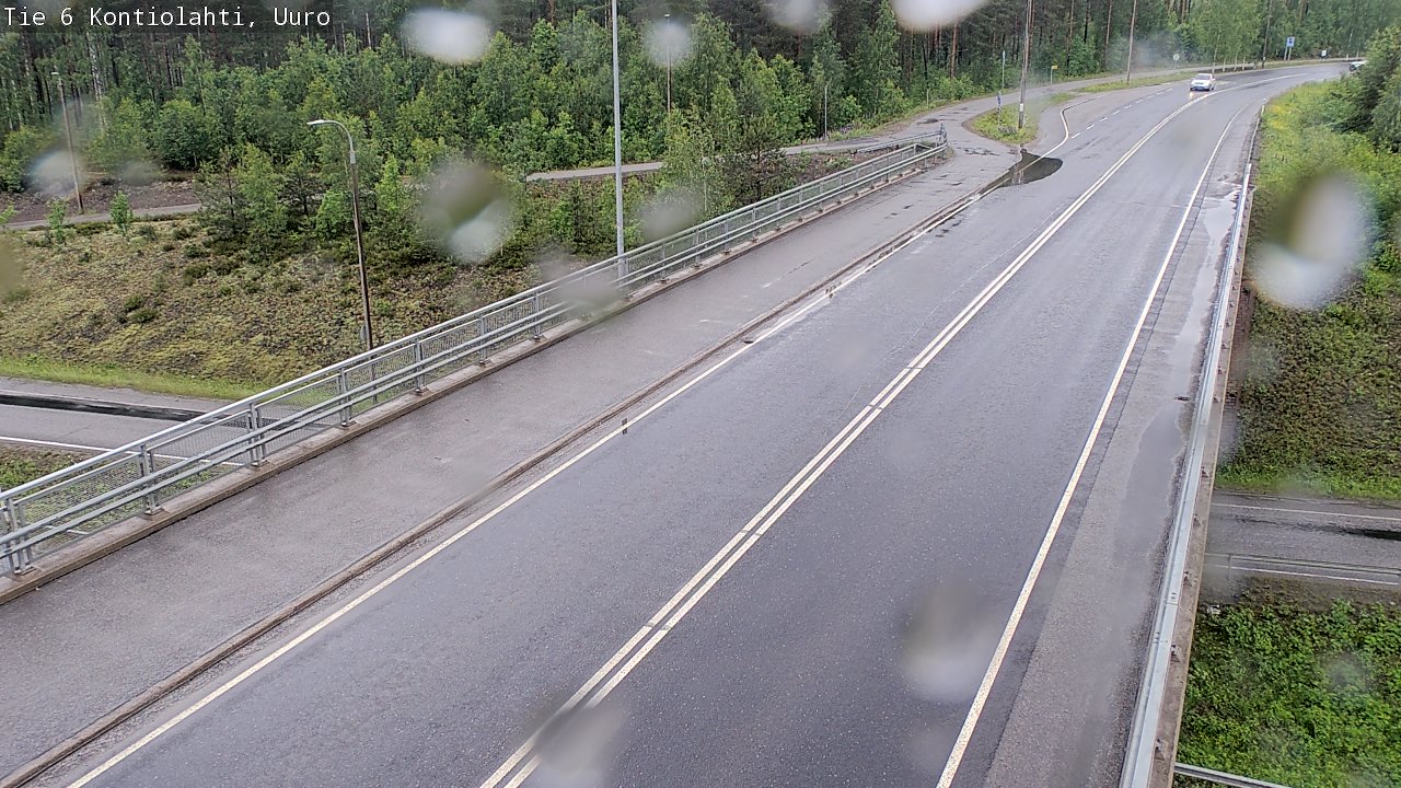 Weather Camera Image Väg 6 Kontiolax, Uuro, Kontiolahti, Pohjois-Karjala