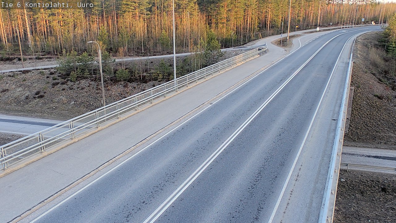 Weather Camera Image Road 6 Kontiolahti, Uuro, Kontiolahti, Pohjois-Karjala