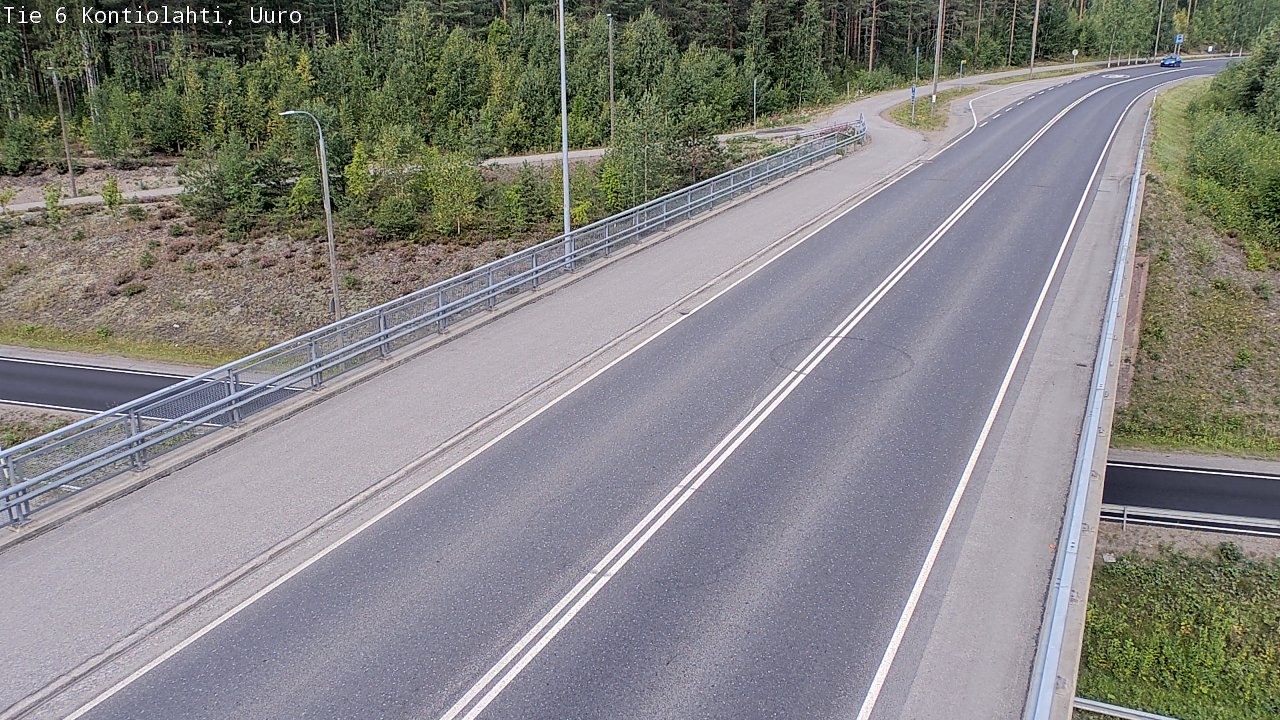 Weather Camera Image Road 6 Kontiolahti, Uuro, Kontiolahti, Pohjois-Karjala