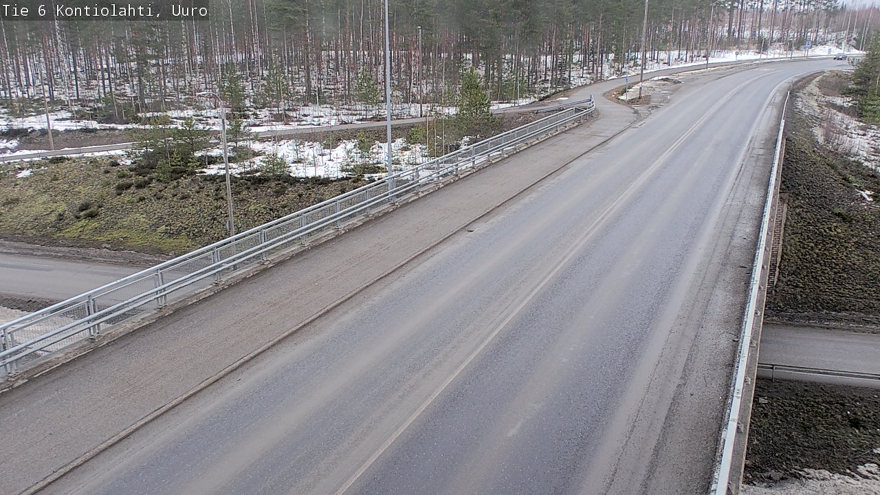Weather Camera Image Väg 6 Kontiolax, Uuro, Kontiolahti, Pohjois-Karjala