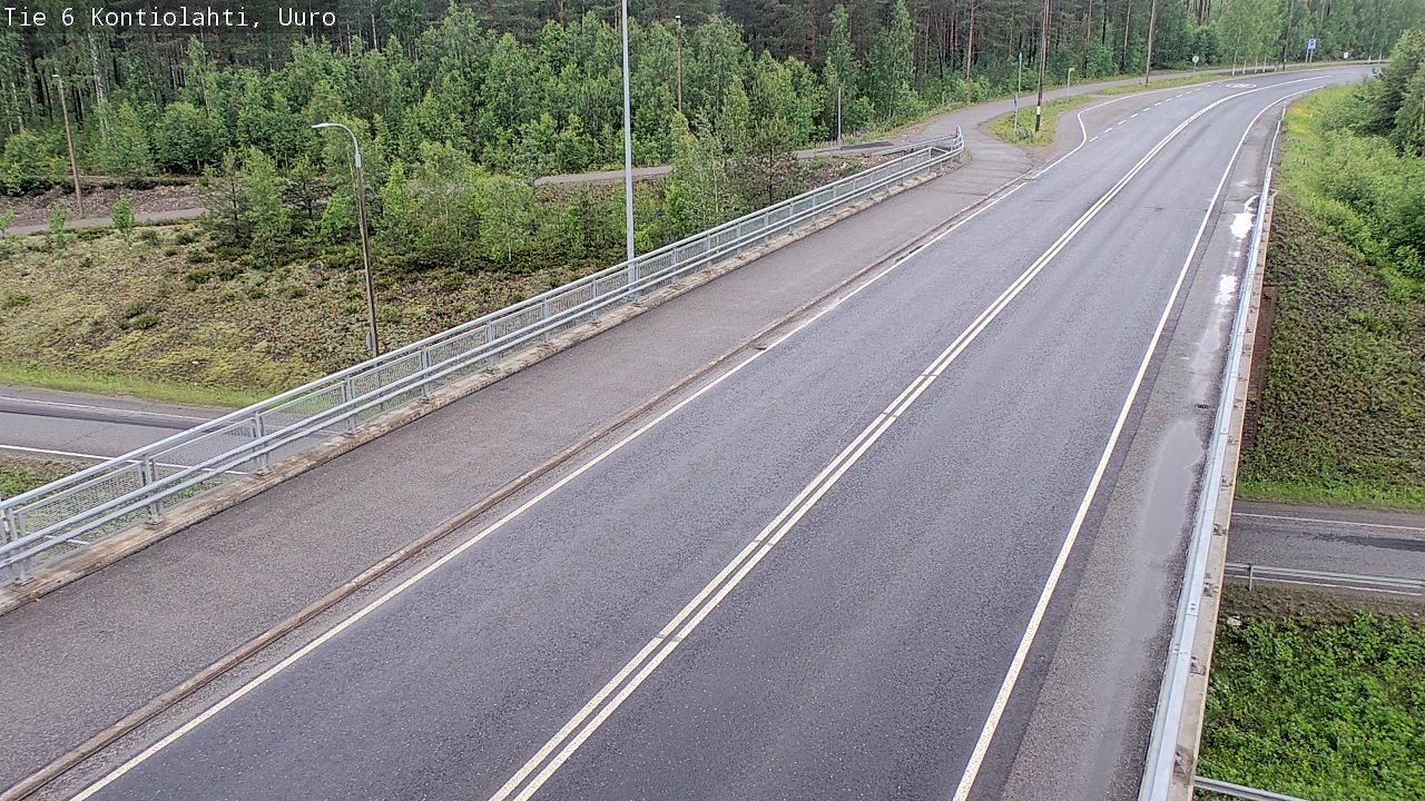 Weather Camera Image Väg 6 Kontiolax, Uuro, Kontiolahti, Pohjois-Karjala