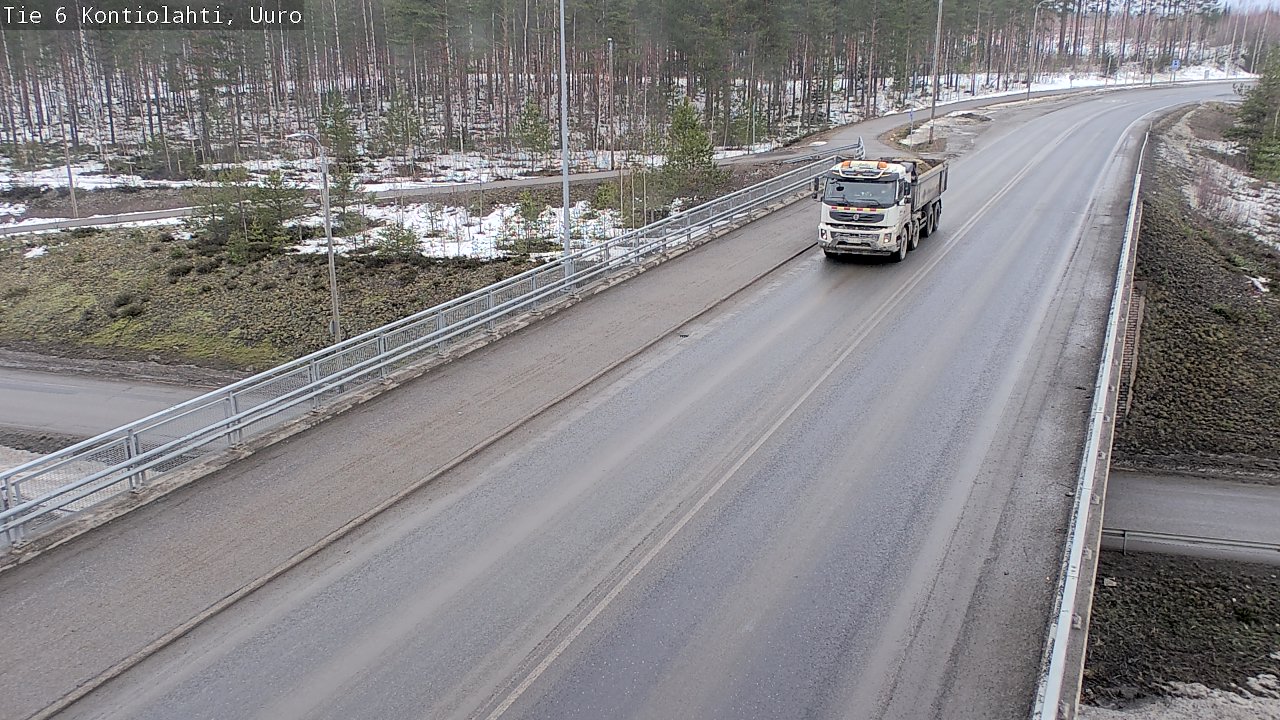 Weather Camera Image Road 6 Kontiolahti, Uuro, Kontiolahti, Pohjois-Karjala