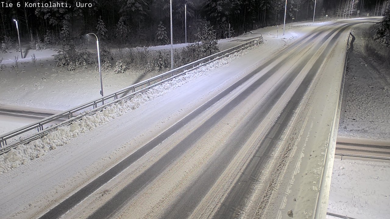 Weather Camera Image Väg 6 Kontiolax, Uuro, Kontiolahti, Pohjois-Karjala