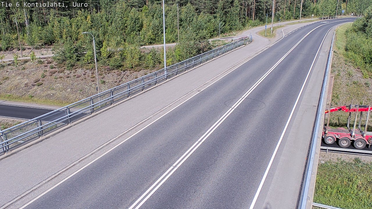Weather Camera Image Road 6 Kontiolahti, Uuro, Kontiolahti, Pohjois-Karjala