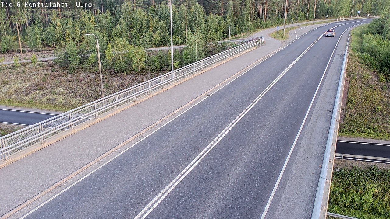 Weather Camera Image Road 6 Kontiolahti, Uuro, Kontiolahti, Pohjois-Karjala